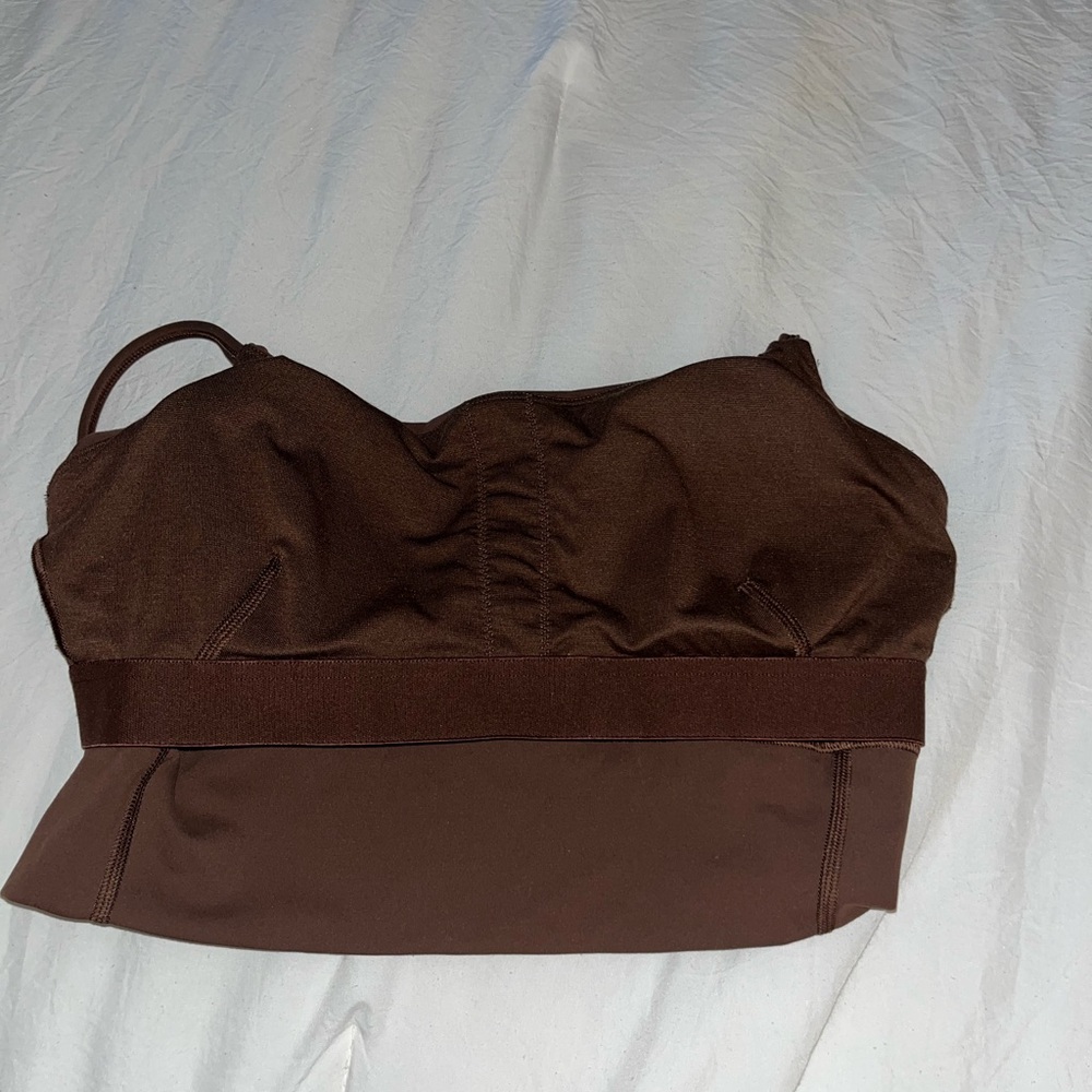 Lululemon wundertrain Strappy Tank Top Java/brown - image 4